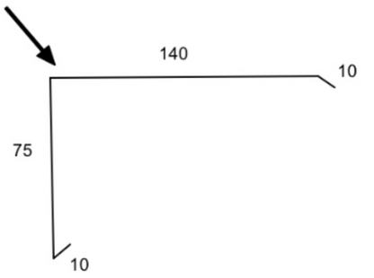 Barge Capping Roof Flashing – COPPER