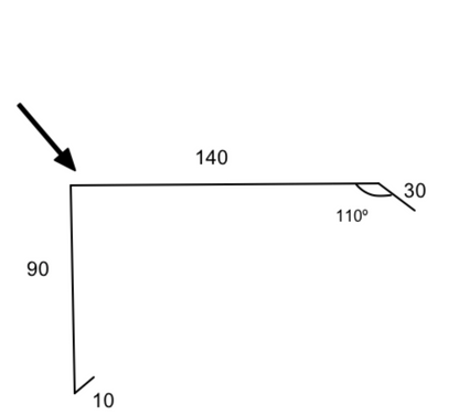 Barge Capping 90mm – COPPER