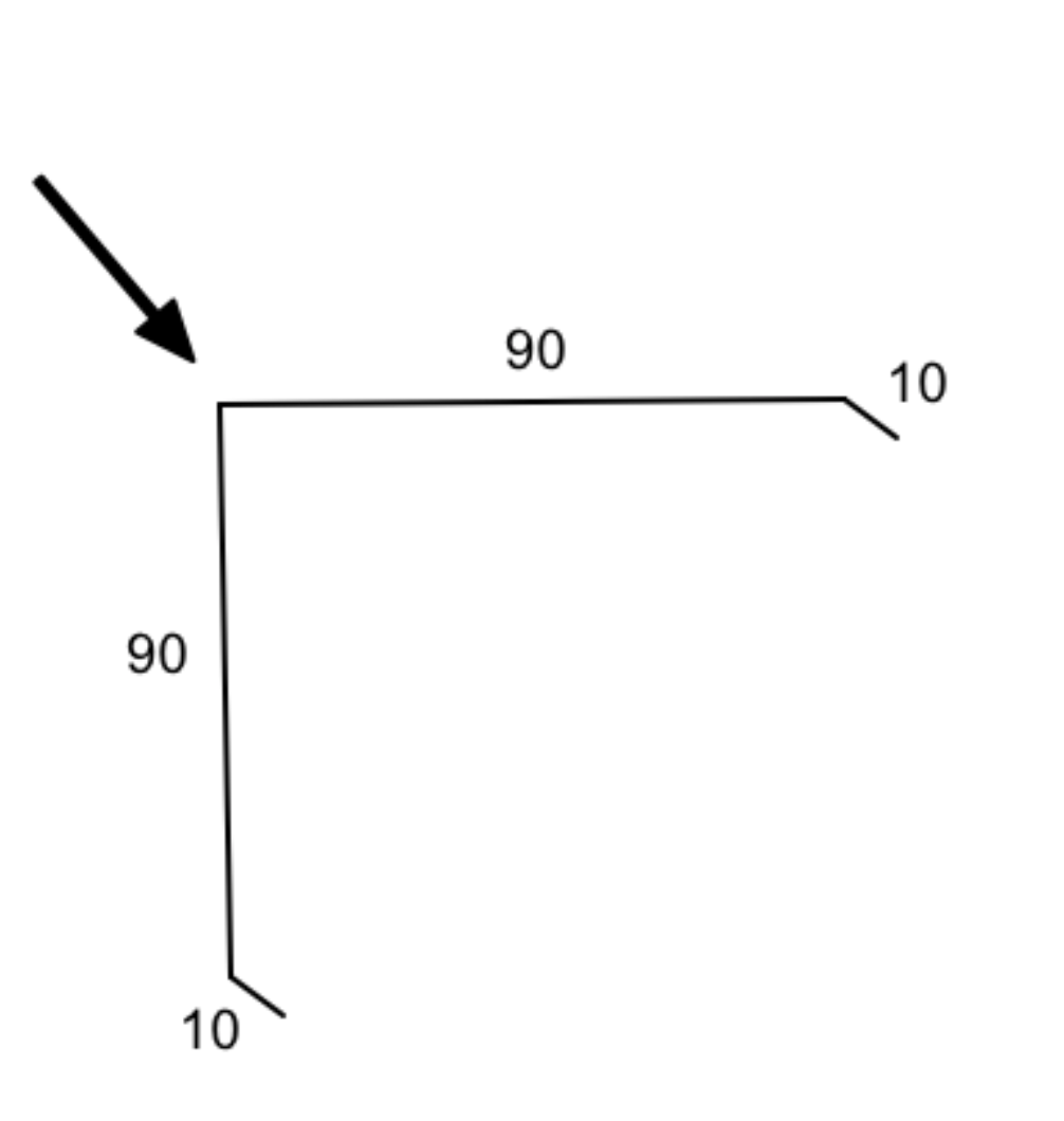 Corner Capping Flashing – 90 x 90 – COPPER