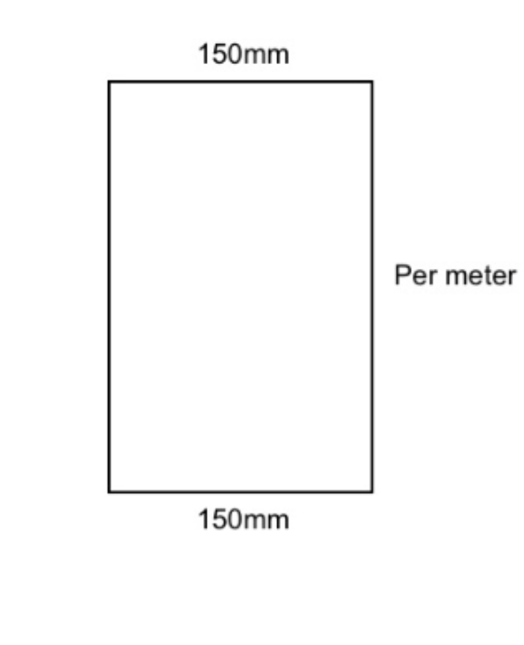 Flat Sheet 150mm Wide – COPPER