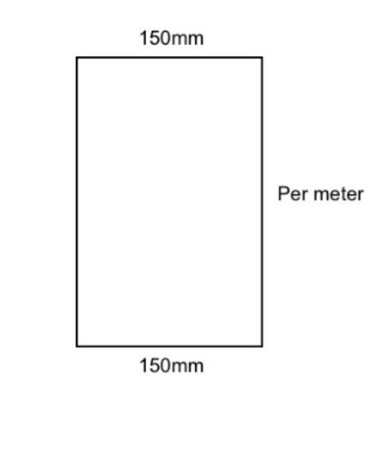 Flat Sheet 150mm Wide – COPPER