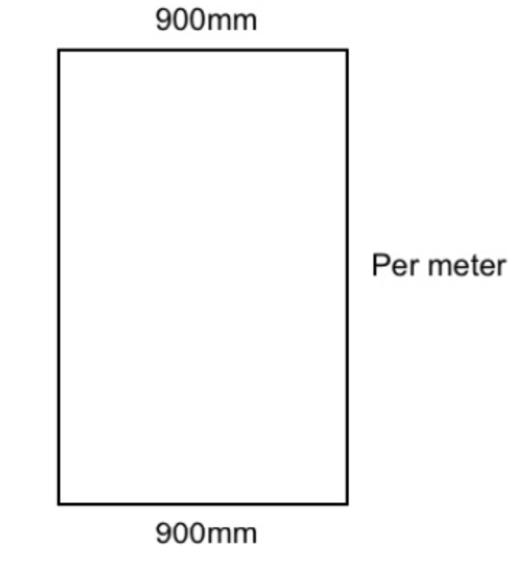 Flat Sheet 900mm Wide – COPPER