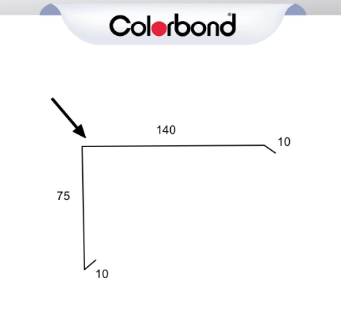 Barge Capping Roof Flashing – COLORBOND®