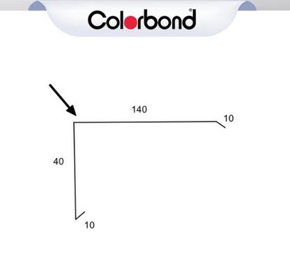 Barge Capping Corrugated 40mm – COLORBOND®