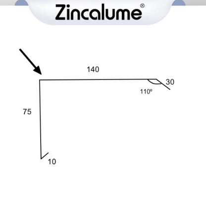 Barge Capping Trimdek 75mm – ZINCALUME®