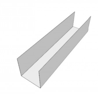 Box Gutter – 200 x 400 x 200 – COLORBOND