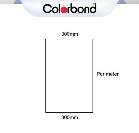 Flat Sheet 300mm Wide – COLORBOND®