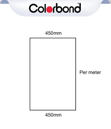 Flat Sheet 450mm Wide – COLORBOND®