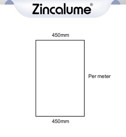 Flat Sheet 450mm Wide ZINCALUME®