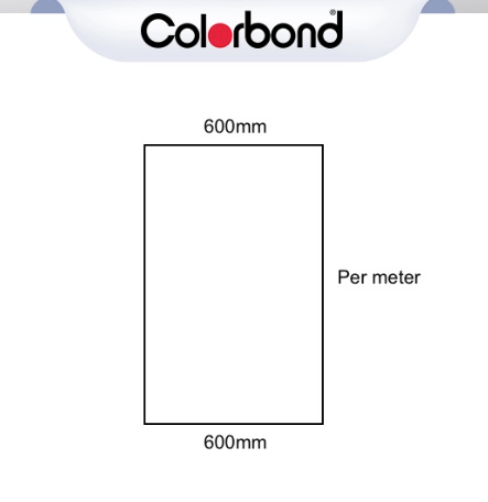 Flat Sheet 600mm Wide – COLORBOND®