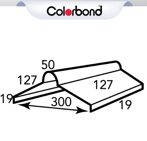 COLORBOND® Roll Top Ridge Capping .42 BMT