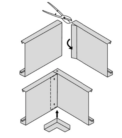 Fascia Internal Cover Caps COLORBOND® 90°