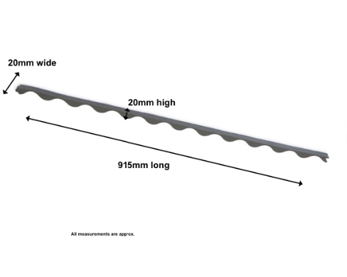 Foam Infill End Closure Strip Corrugated Profile