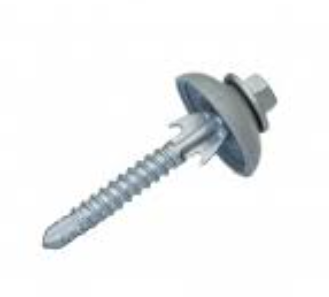 Clearfix Self Cutting Polycarbonate Roofing Screw & Dome Seal 14 x 65